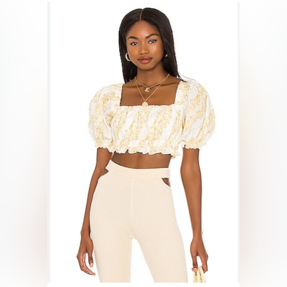 For Love & Lemons Lucie cropped Top NWT XL